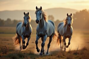 Anmutige graue Pferde: Elegante Schönheiten im Fokus