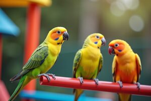 Wellensittich Spielzeug für fröhliche Vögel